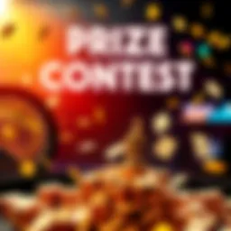 A poster announcing a cash prize contest for guessing the value of bets, featuring money symbols and excitement.