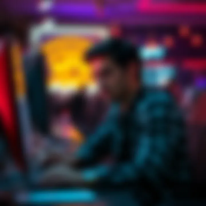 A person looking frustrated while using a computer, representing difficulties with money withdrawals at Club WPTGold.