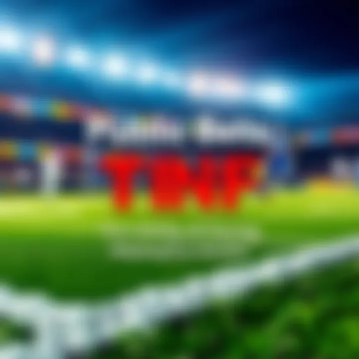 Public Bets for TNF A graphic displaying the top public bets for Thursday Night Football with football icons and betting odds.
