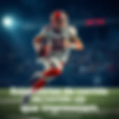 A quarterback sprinting with the football, showcasing running techniques on the field