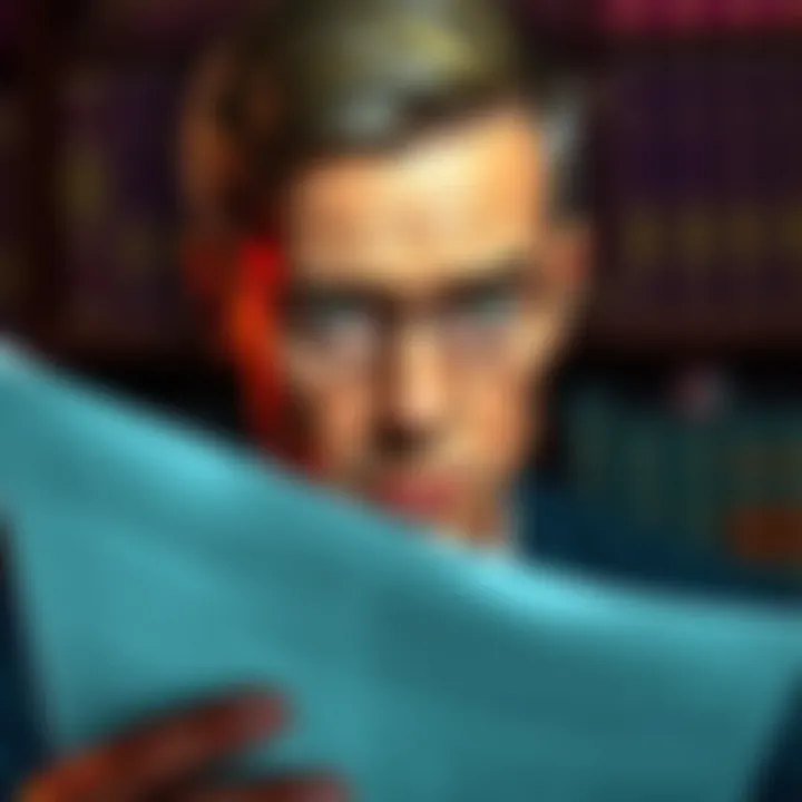 A person looking uncertain while holding a report. Their facial expression reflects doubt about a decision made.