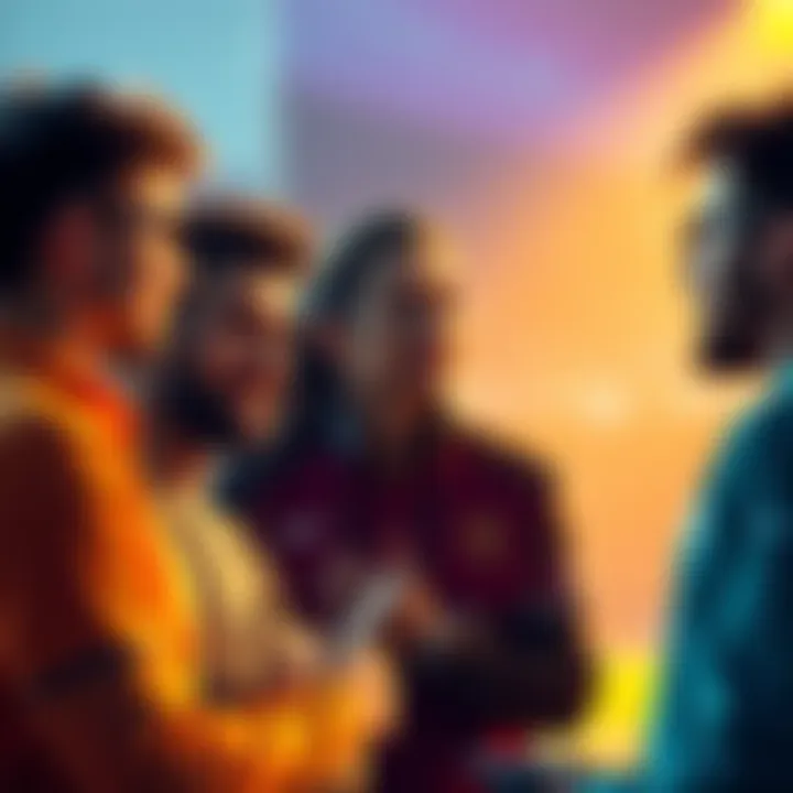 Group of people discussing and questioning the legitimacy of a game prize after the match