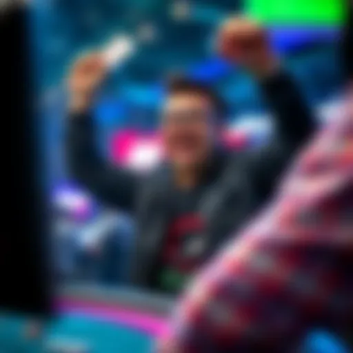 A player celebrating a quick cash withdrawal after winning on Pokerstars at Fan Duel Ontario, displaying excitement and satisfaction.