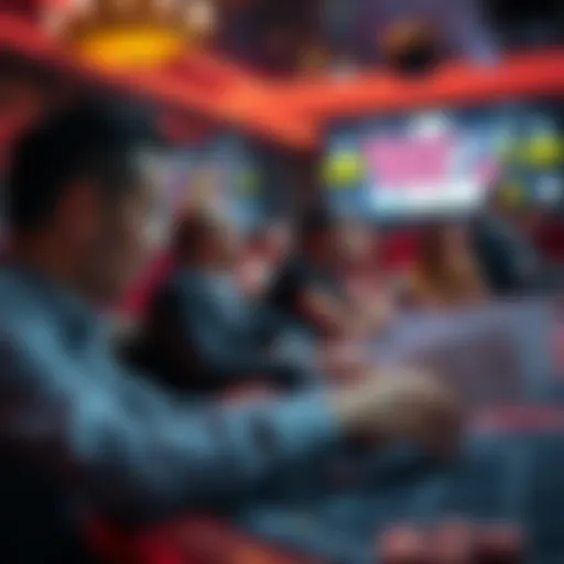 A person sitting at a gambling table quietly observing others while holding a betting slip, focusing on discreet strategies.