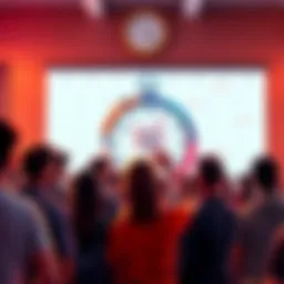 People eagerly waiting for the Race the Clock tournament dates in February, with a calendar and clock in the background.