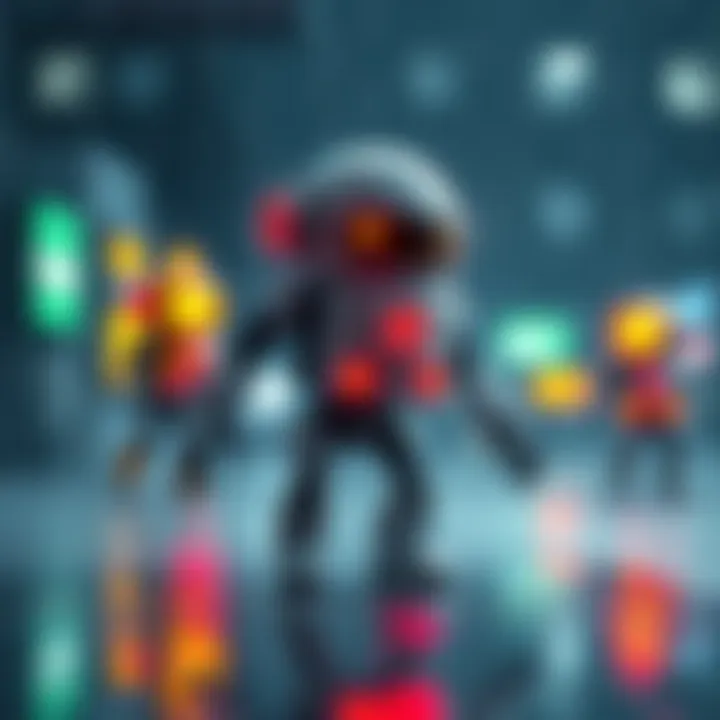 A concept design of a rain bot similar to Stake, showcasing digital features and rain imagery.