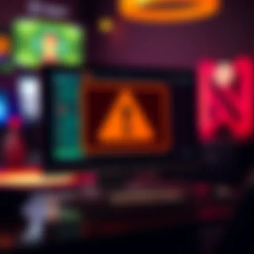 Warning about Rakebit Casino fraud with a closed computer screen and money symbol.
