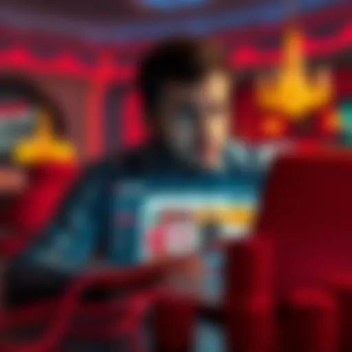 A person looking worried while checking a casino website on a laptop, reflecting concerns over unfair practices and lost funds