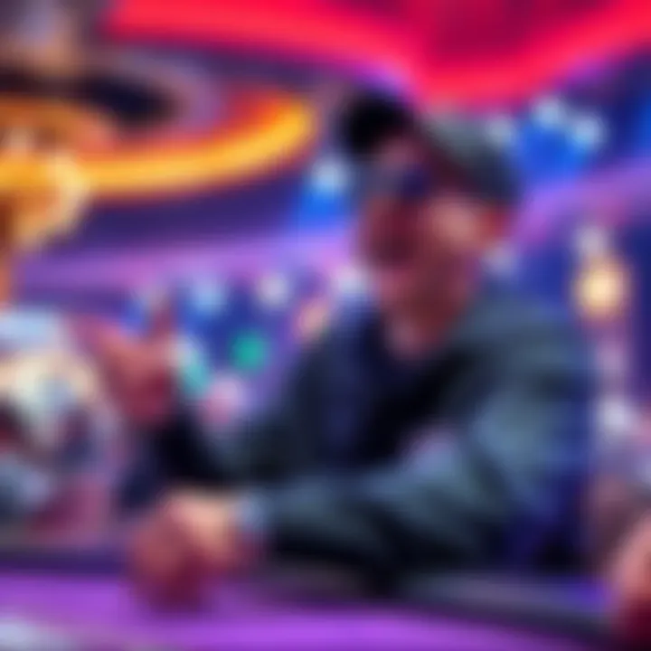Ralph Perry celebrating his lead after a controversial hand against Tony G at WSOP