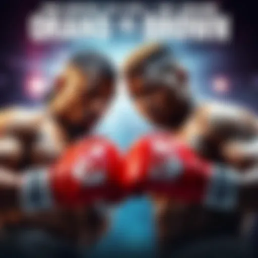 Ray J vs Orlando Brown Fight Promotion Promotional image for the upcoming fight between Ray J and Orlando Brown, featuring boxing gloves and betting odds