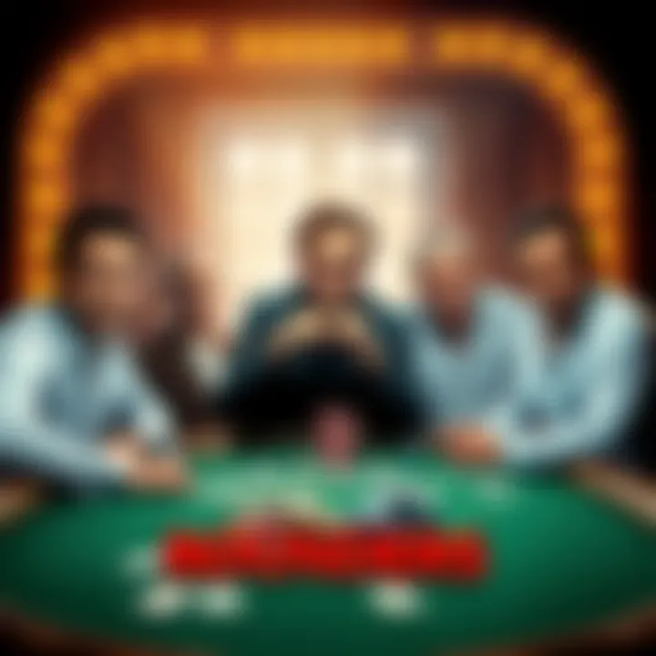 A movie poster featuring a new cast for Rounders, actors from the 90s posing around a poker table with cards and chips