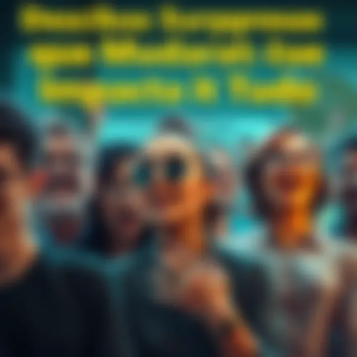 A group of people reacting in surprise to recent news updates, showcasing diverse expressions and emotions.