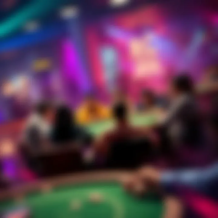 A welcoming online poker community featuring players engaging in games and discussions.