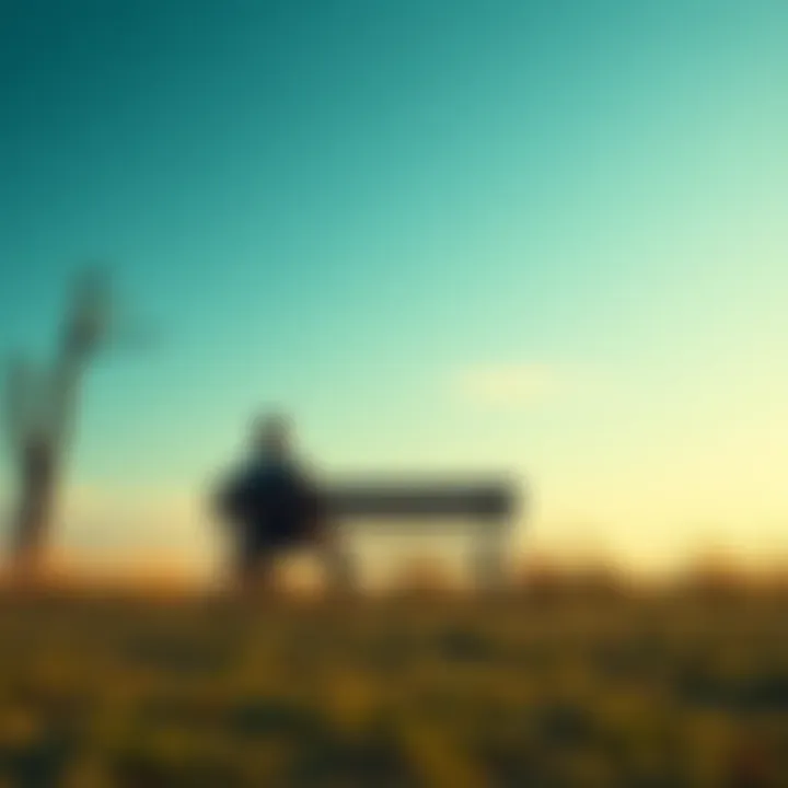 A person sitting alone on a bench, contemplating their feelings, surrounded by nature, symbolizing the universal experience of suffering and empathy.