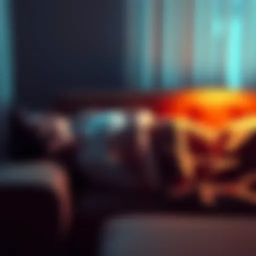 A person lying on a couch with a cozy blanket, enjoying a peaceful moment of rest.