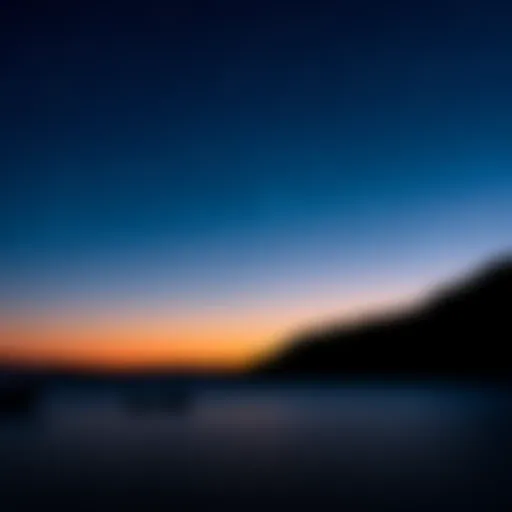 A calm night sky filled with stars and a serene atmosphere, symbolizing focus and patience during leisure moments.