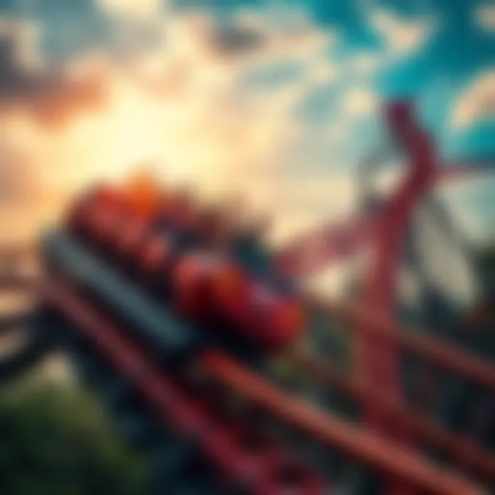 A roller coaster named Renegade twists and turns with excited riders on board, showcasing the thrilling journey of ups and downs.