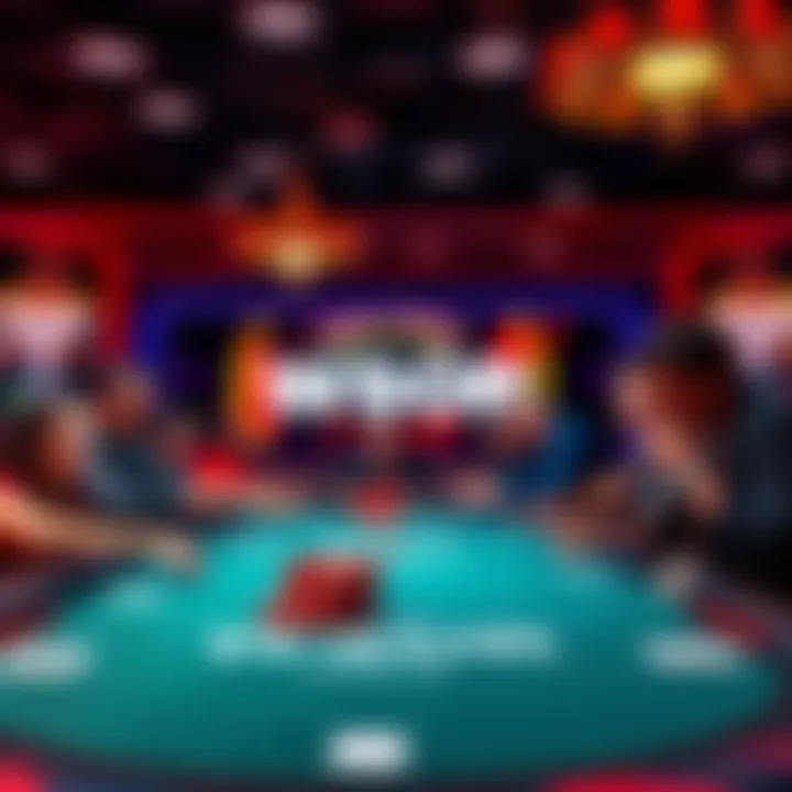 A vibrant, restored photo from the World Series of Poker showcasing players at the table with new colors and details