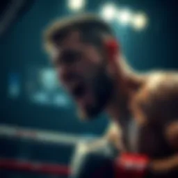 Ricky Turcios competing in a MMA bout, showing focus and determination in the ring