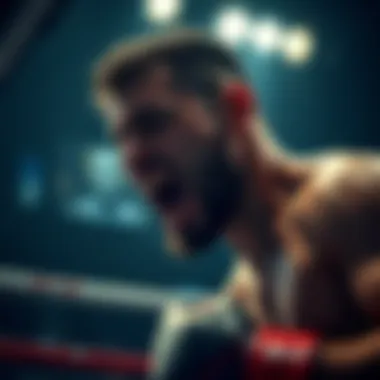 Ricky Turcios competing in a MMA bout, showing focus and determination in the ring