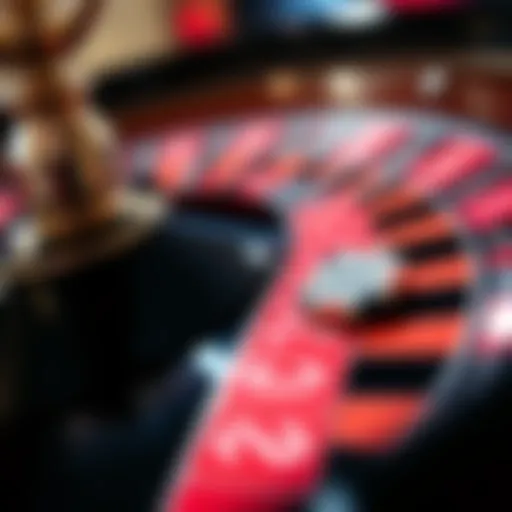 A close-up of a roulette table showing red and black numbers, with a betting chip placed on a color, representing a $200 bet decision.