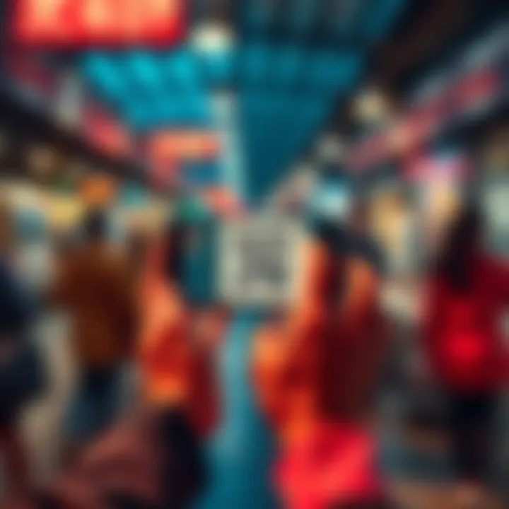 A person scanning a QR code with a smartphone, illustrating the impact of scanning technology on everyday life.