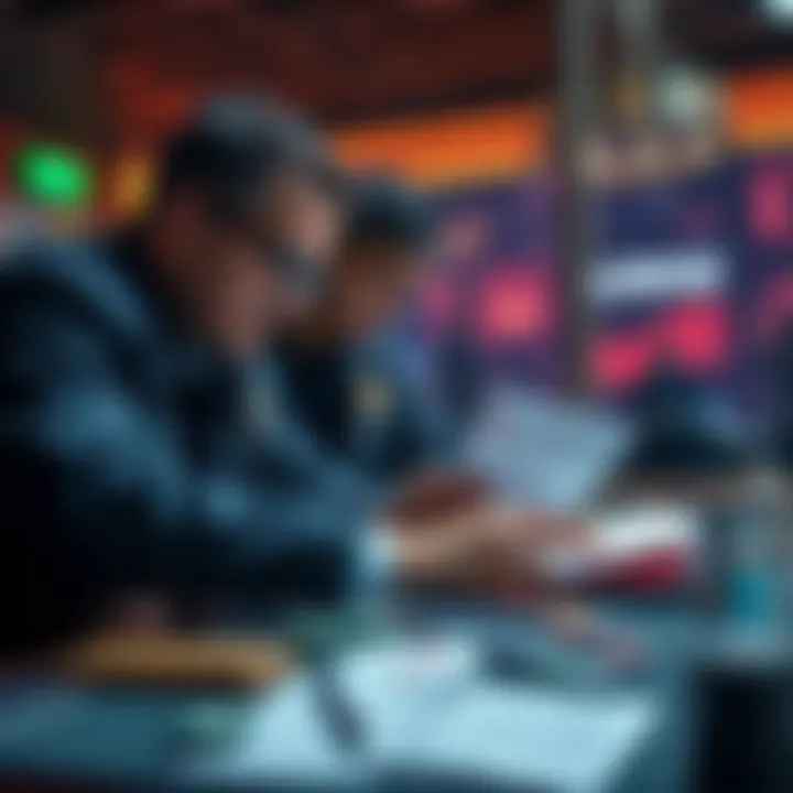 Investigators examining documents and money transfers related to high-stakes poker activities