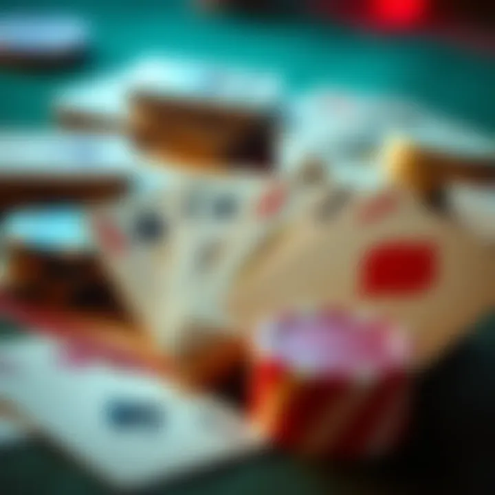 Selected cards for betting strategy A display of selected playing cards for betting tips and strategies