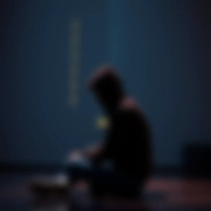A person sitting alone, looking reflective and contemplative, symbolizing feelings of low self-esteem and self-image issues.