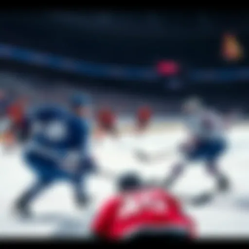 Players from the Senators and Leafs compete on the ice during a tense hockey game, showcasing their skills in a crucial matchup.