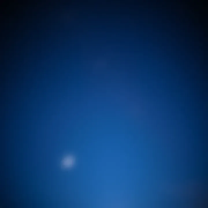 A peaceful night sky with twinkling stars and a calm moon, inviting relaxation and reflection.