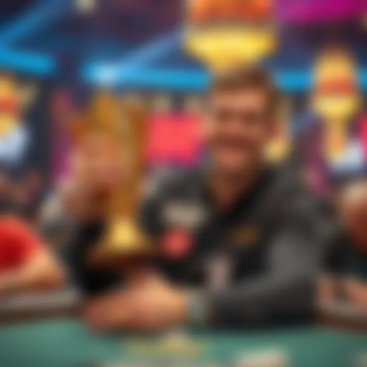 Seth Davies holds his trophy with a big smile after winning the Super High Roller at WSOP 2025