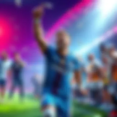 SGA player celebrating a cash-out victory in LFGG game with a group of supporters.