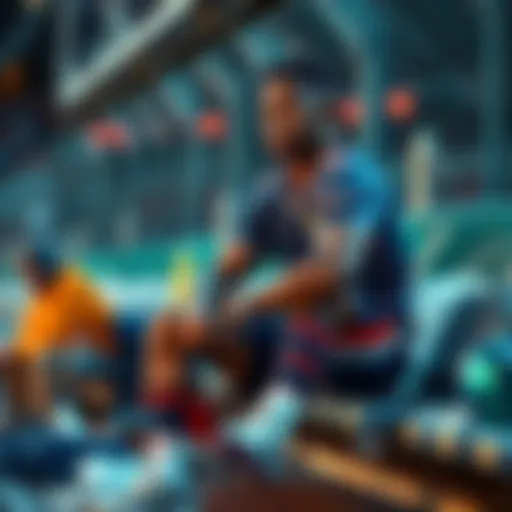 Shaedon Sharpe sitting on the bench with ice on his calf, showing concern after leaving the game due to injury