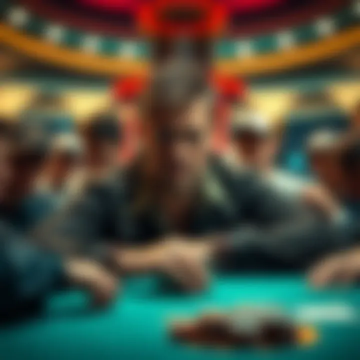 Shaun Deeb displaying an arrogant demeanor at a poker tournament, surrounded by other annoyed players
