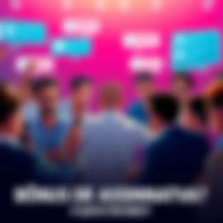 People discussing the signing bonus, some celebrating gains and others showing disappointment, with a background of forums and chat bubbles.