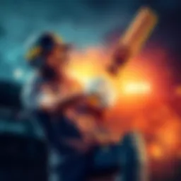 Siraj playing cricket with determination, impacting bettors' parlays during the game.