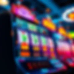 A colorful slot machine displaying bonus round symbols and winnings, inviting players to try their luck.