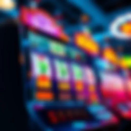 A colorful slot machine displaying bonus round symbols and winnings, inviting players to try their luck.
