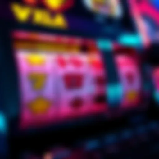 A close-up of a slot machine showing winning symbols and credits, representing excitement in gambling.
