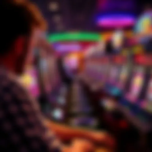 A person playing slot machines with a $600 freeplay voucher, focusing on cha-ching and blazing 7s games.