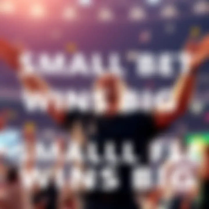 A person celebrating after a surprising win from a small bet