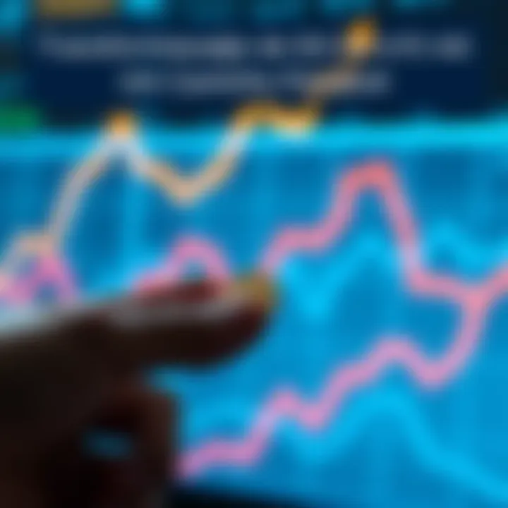 A person holding a coin with a rising graph in the background, symbolizing growth from small investments to large profits.