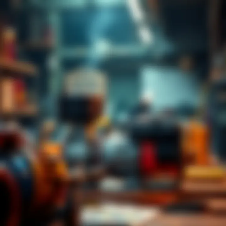 A small multi pump working efficiently in a workshop, showcasing its versatility in various applications.