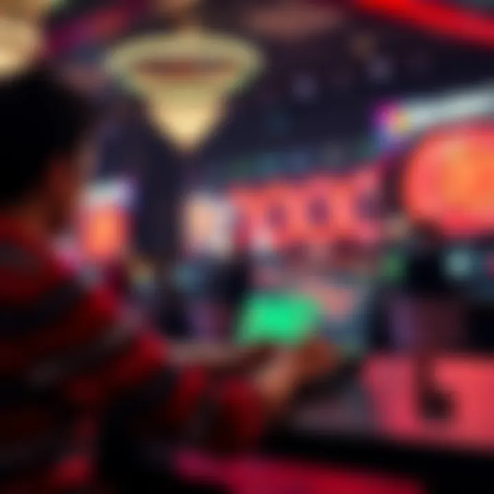 A person playing at a small online casino on a laptop, enjoying a personalized gaming experience.