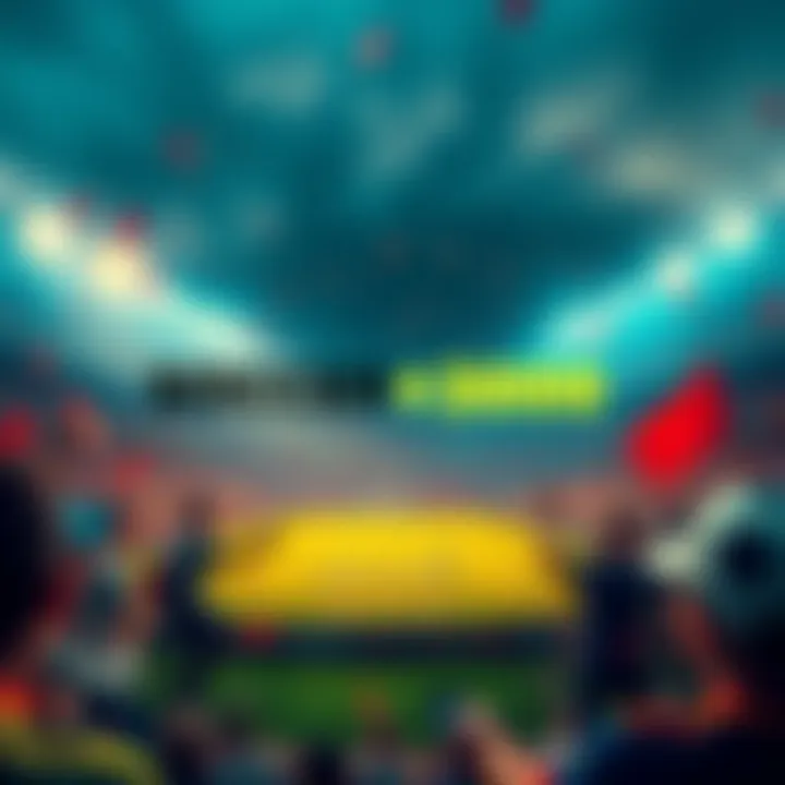 A soccer field with fans celebrating new technology and innovations in football