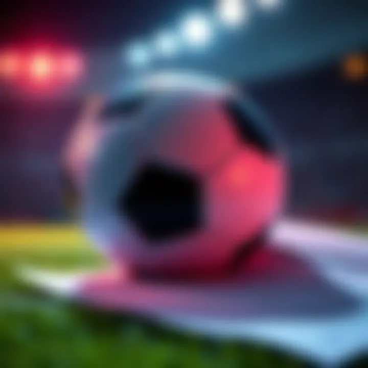 Soccer betting tips A soccer ball on a betting slip with odds displayed