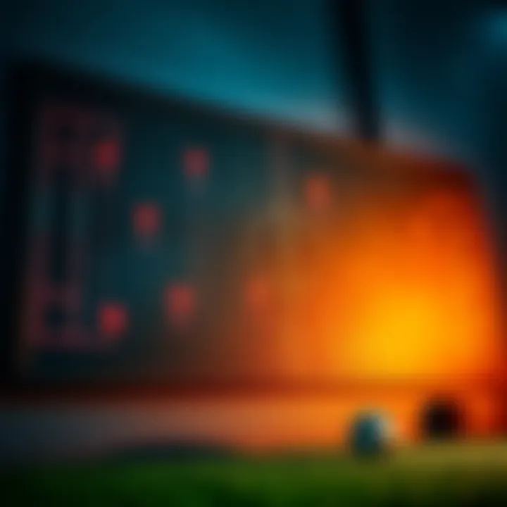 A collection of soccer strategies with key plays highlighted on a chalkboard