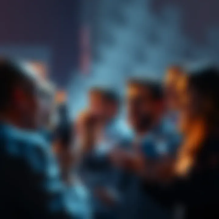 Social Media Reactions People reacting passionately to a controversial comment on social media platforms