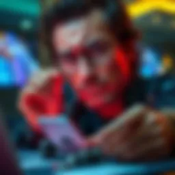 A veteran solitaire player looks frustrated while using a cash games app, highlighting issues with high fees and unfair gameplay.